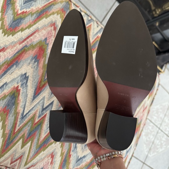 Tony Bianco psuedo beige wax ankle heeled booties - Picture 12 of 13